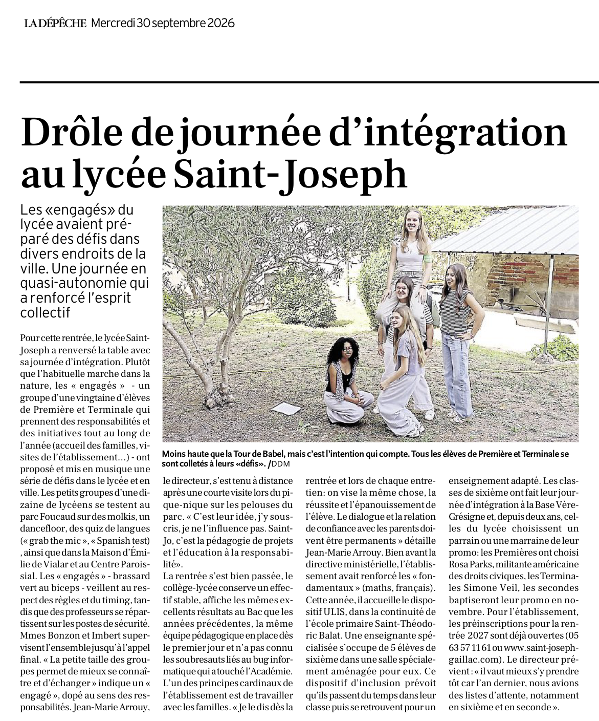 Vous consultez actuellement Intégration au lycée